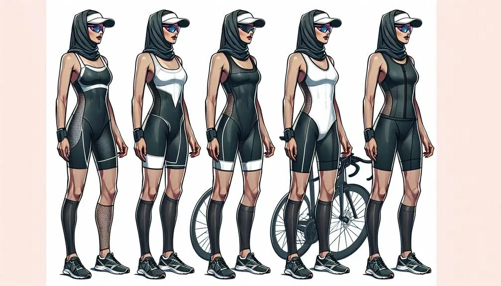 sprint triathlon female attire